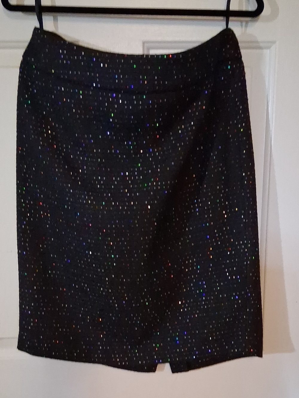 Nine West Black Pencil Skirt with Multicolor Sparkle